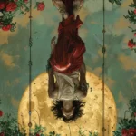 Carte de tarot Le Pendu, représentant un homme suspendu par un pied à un arbre, symbole de sacrifice, de contemplation et de perspective inversée, clé pour l'introspection et la spiritualité dans les lectures de tarot