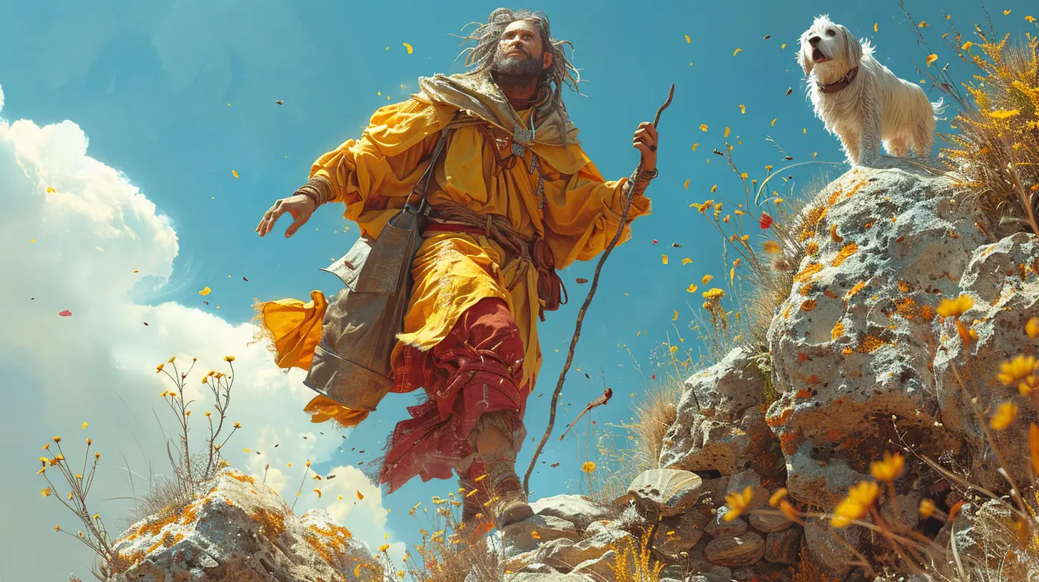 Combinaison Le Mat et Tempérance - Tarot